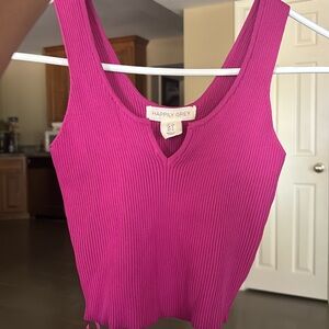 hit pink tank top